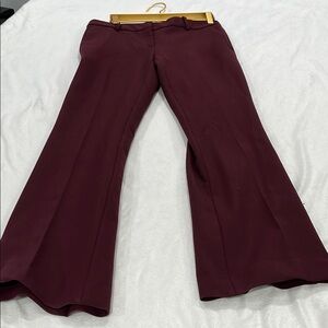 Ann Taylor Burgundy Straight Leg Pants